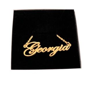 14K Gold Plated Name Necklace - Georgia